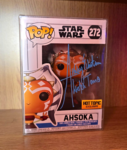 Signed ahsoka star wars pop - signed,